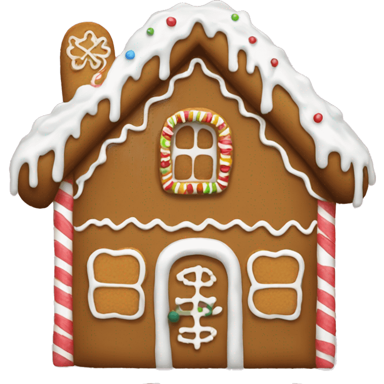 Gingerbread house emoji