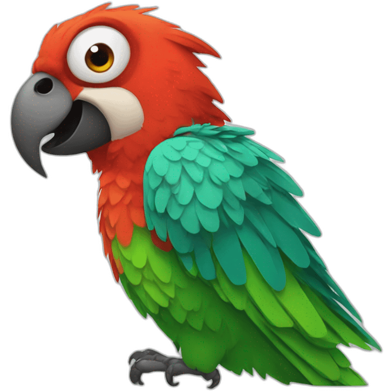 crazy parrot emoji