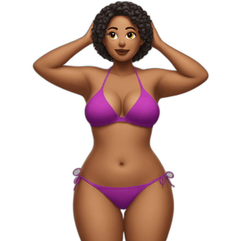 slim thick woman bikini emoji