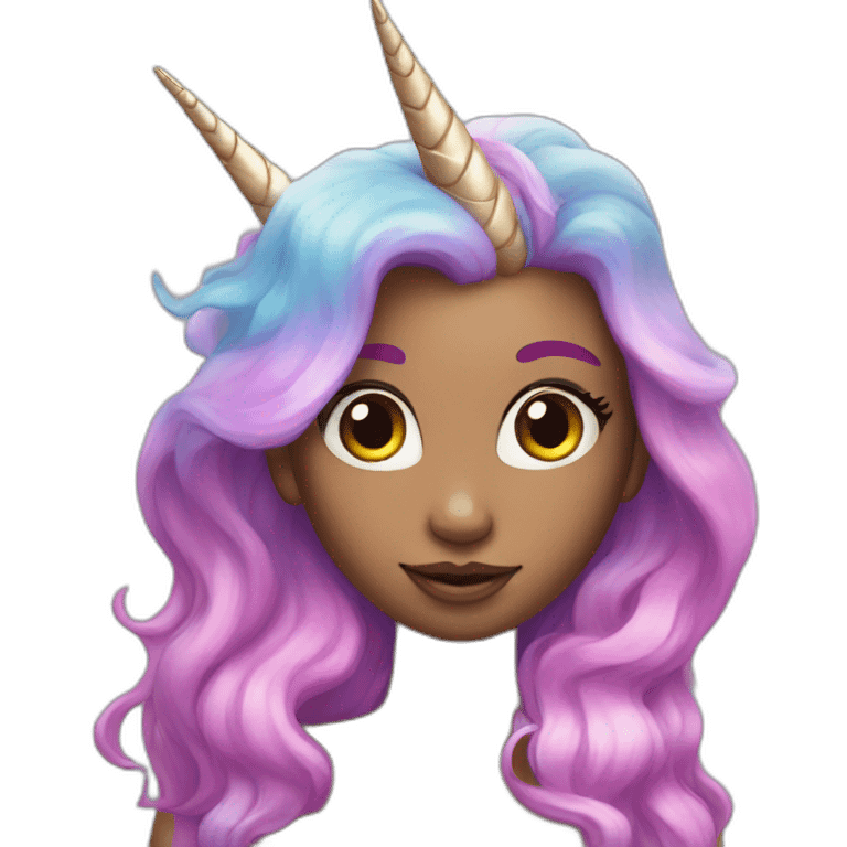 Unicorn mermaid emoji