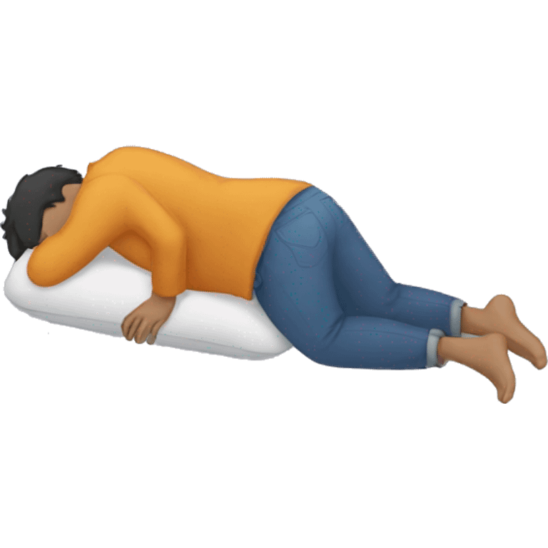 Person lying down face down emoji