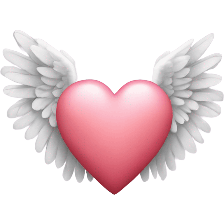 Heart with angel wings  emoji