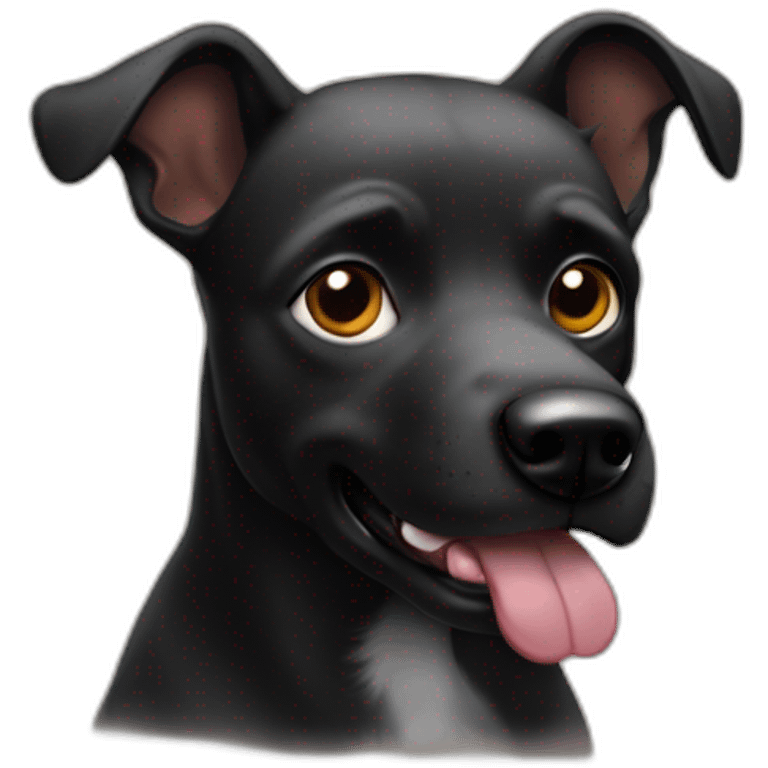 Dogchien noir bières emoji