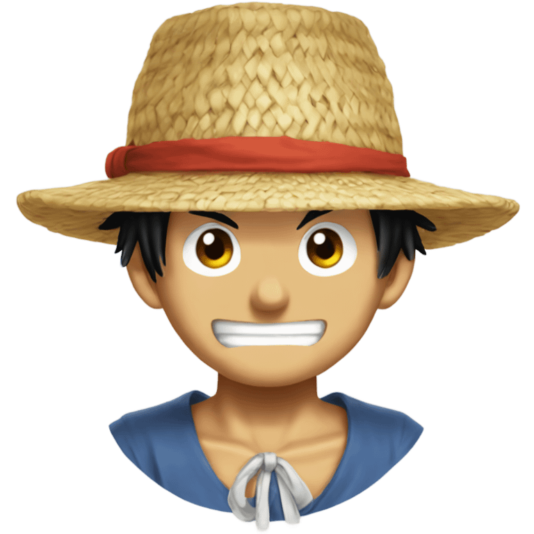 Luffy chapeau de paille  emoji