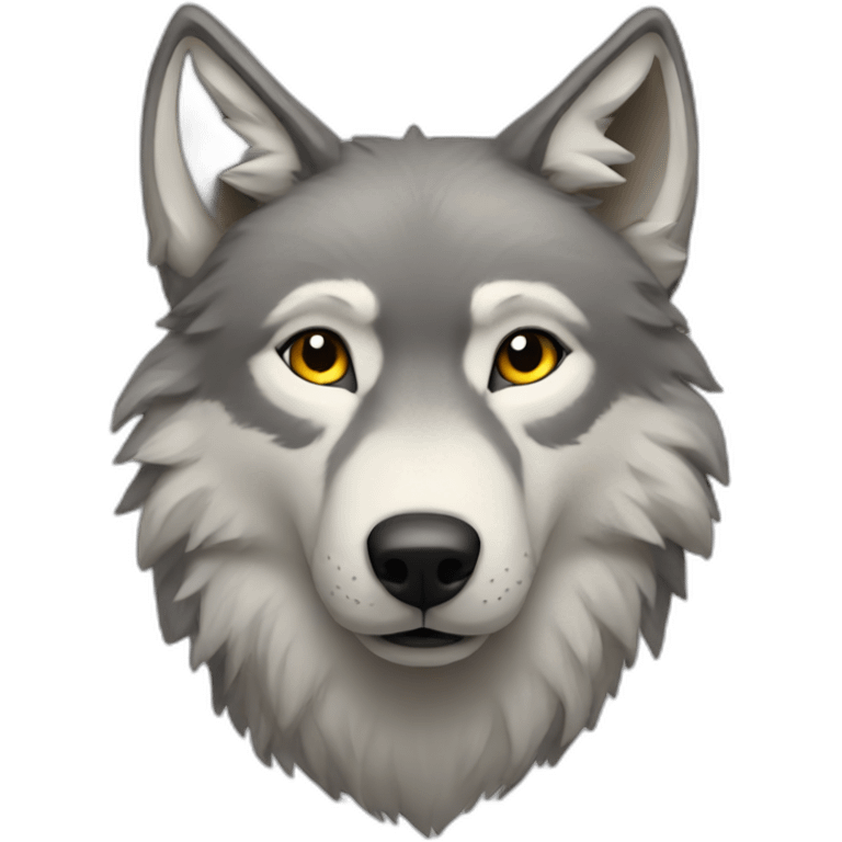 wolf with a star emoji