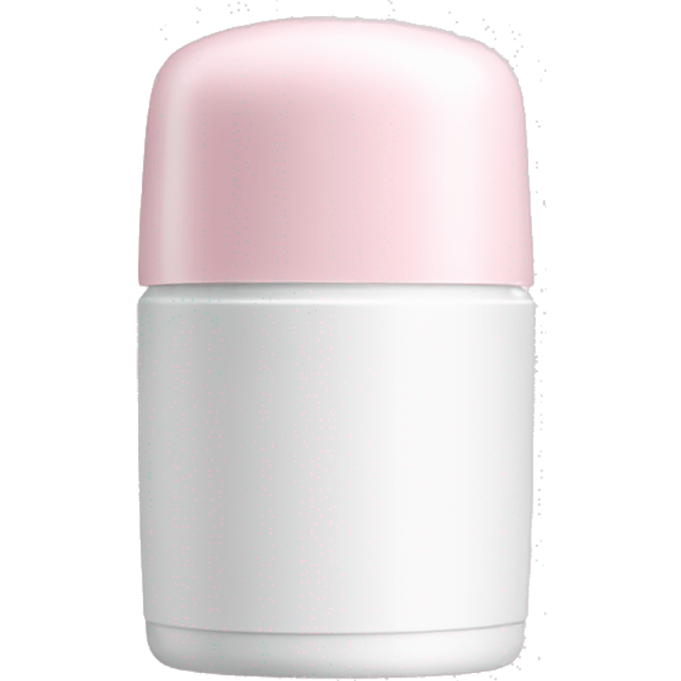 light pink roll-on deodorant with a white cap emoji