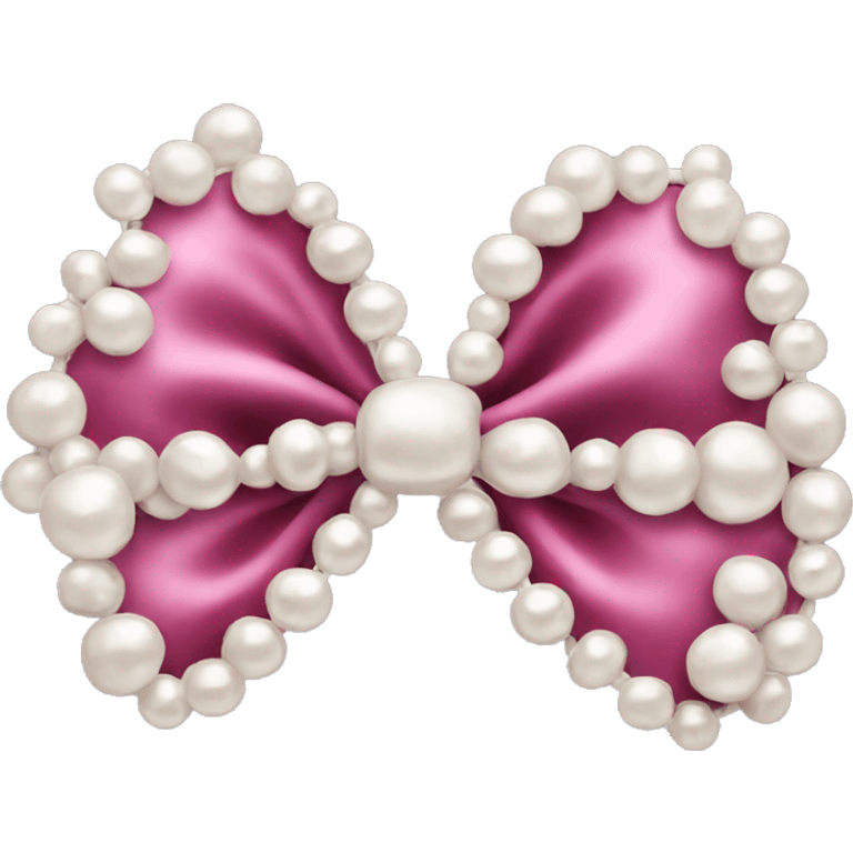 bow made out of pearls emoji