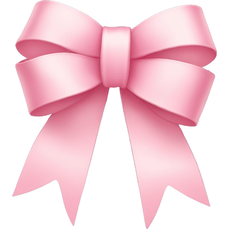 light pink ribbon bow emoji