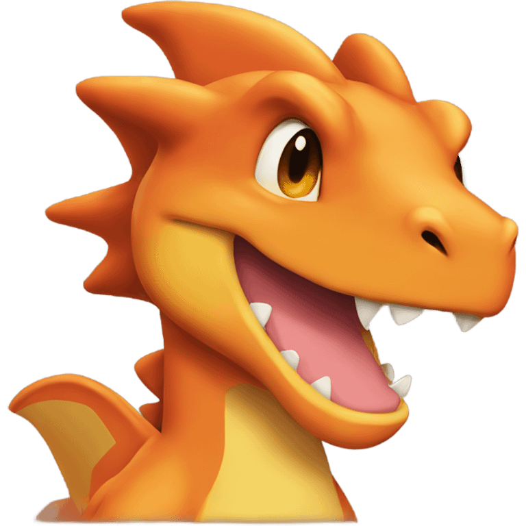 Charzard winking emoji