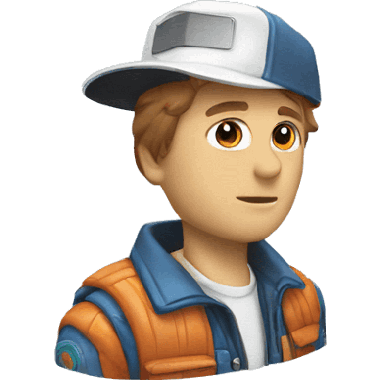 back to the future marty cap emoji