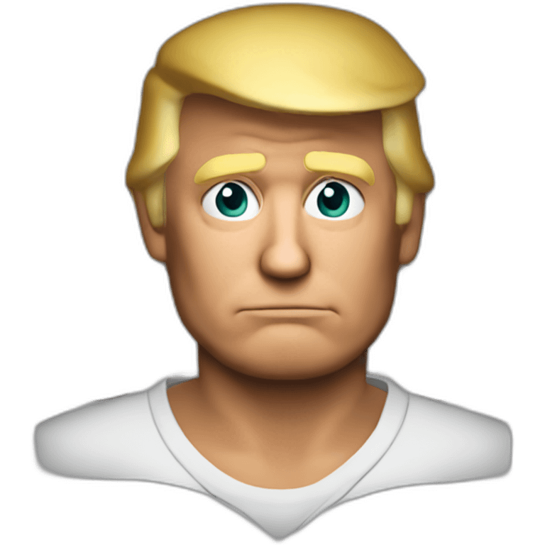 donald trump arrested mugshot looking at camera emoji