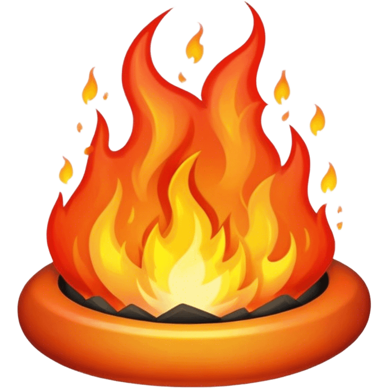 create a fire with cap emoji