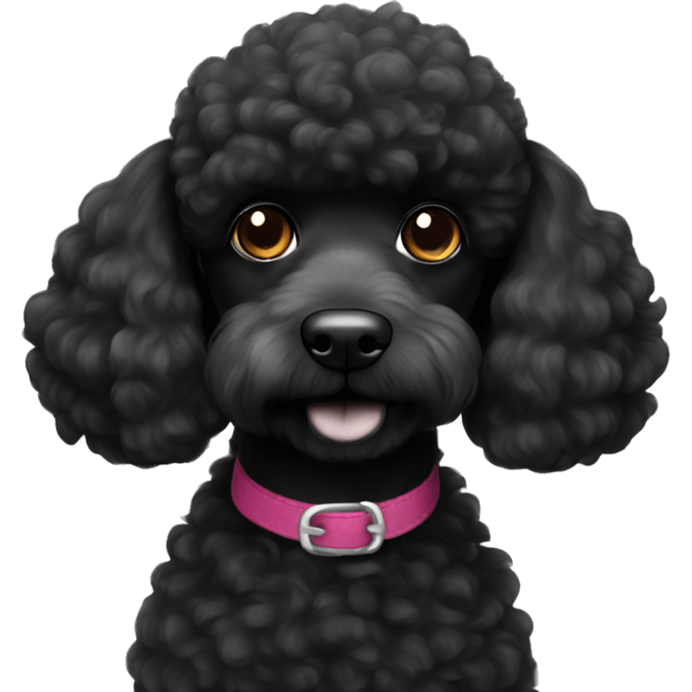 black mini poodle  emoji