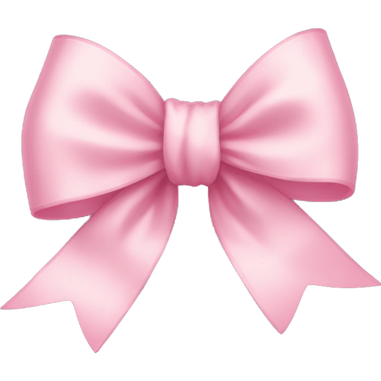 light pink ribbon bow emoji