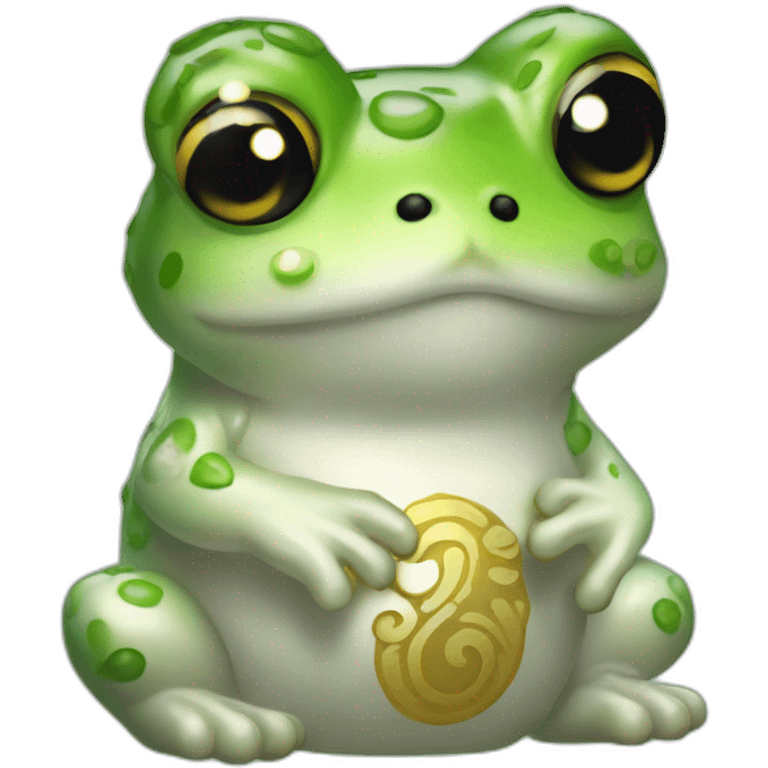 Maneki neka frog emoji