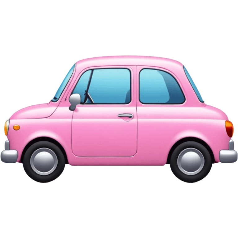 Pink car cute emoji