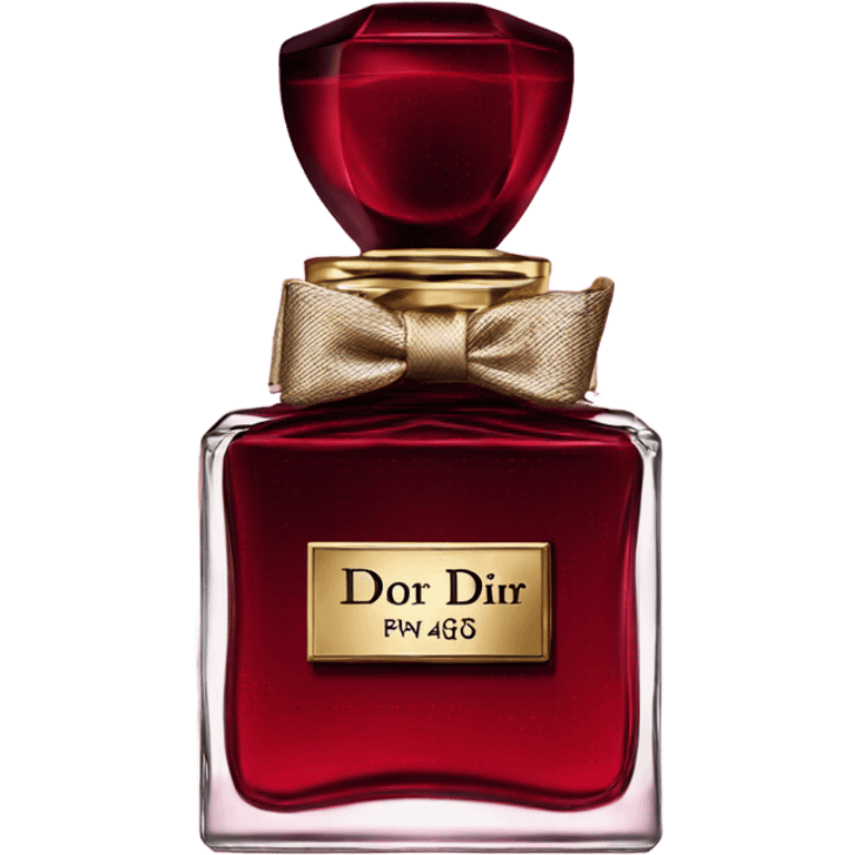 Dark red Dior parfum  emoji