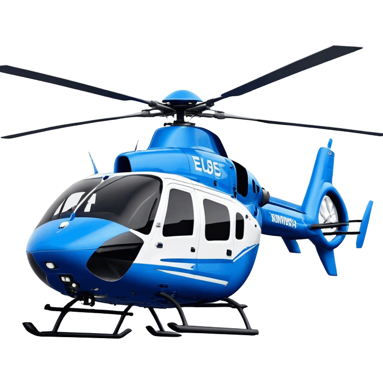 Eurocopter EC135 - Airbus Helicopters (Model Year: 2020) (Iconic colour: Blue and white) emoji