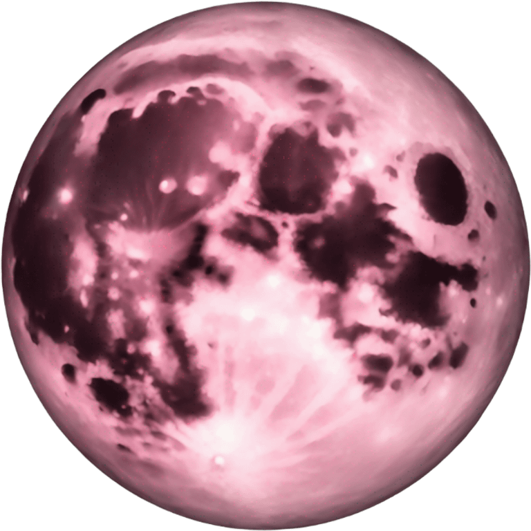 Pink moon  emoji