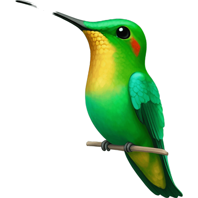 green mango is a large species of hummingbird Reinita Puerto Rico turquoise emoji