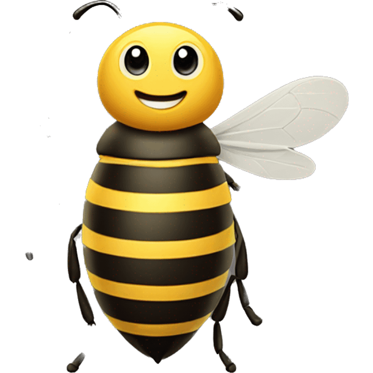 Bee with saying, "Fun must be always" emoji