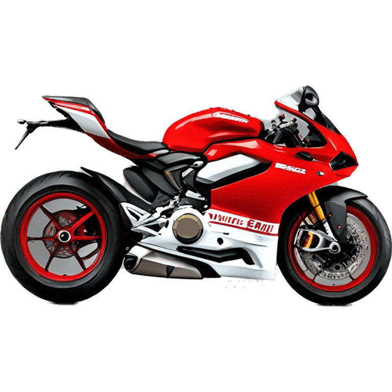 Ducati Panigale V2 red emoji