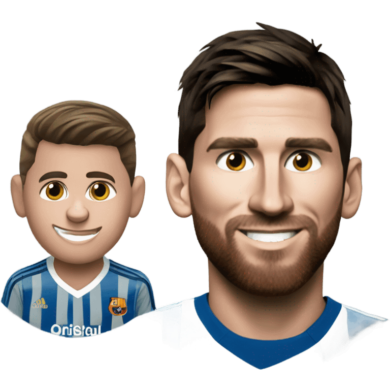 Messi and Cristiano emoji