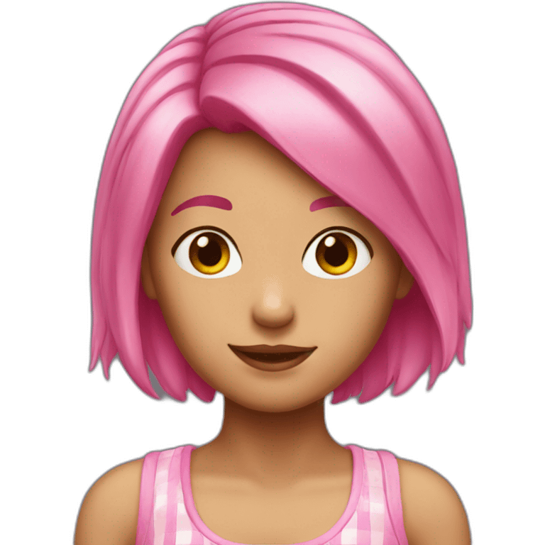 pink hair gril emoji