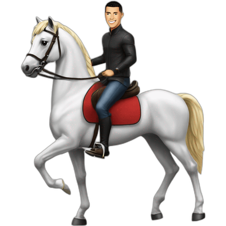 Ronaldo sur un cheval emoji