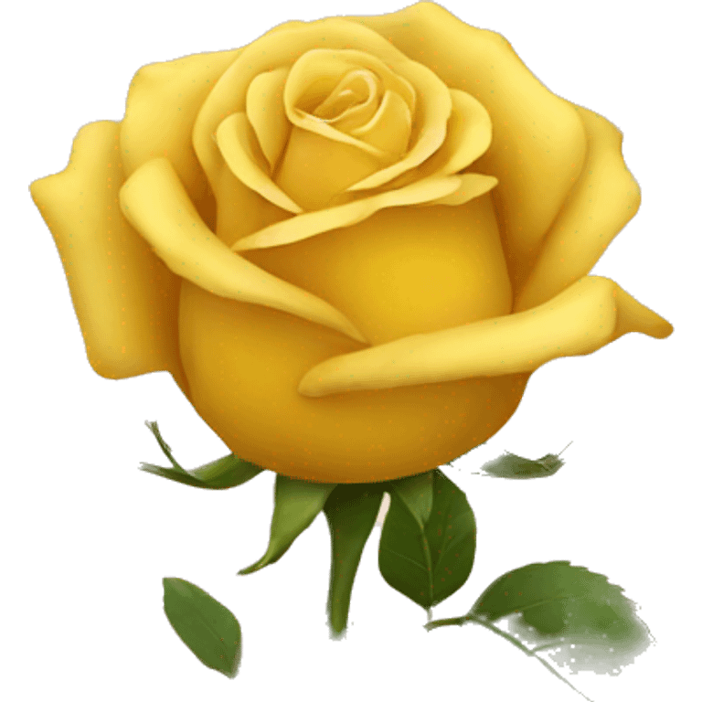 Yellow rose emoji