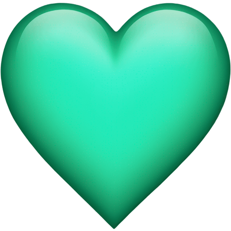 aqua green heart emoji