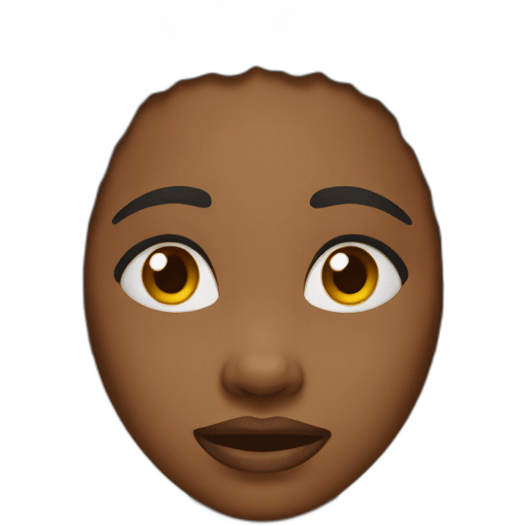 black woman stressful emoji