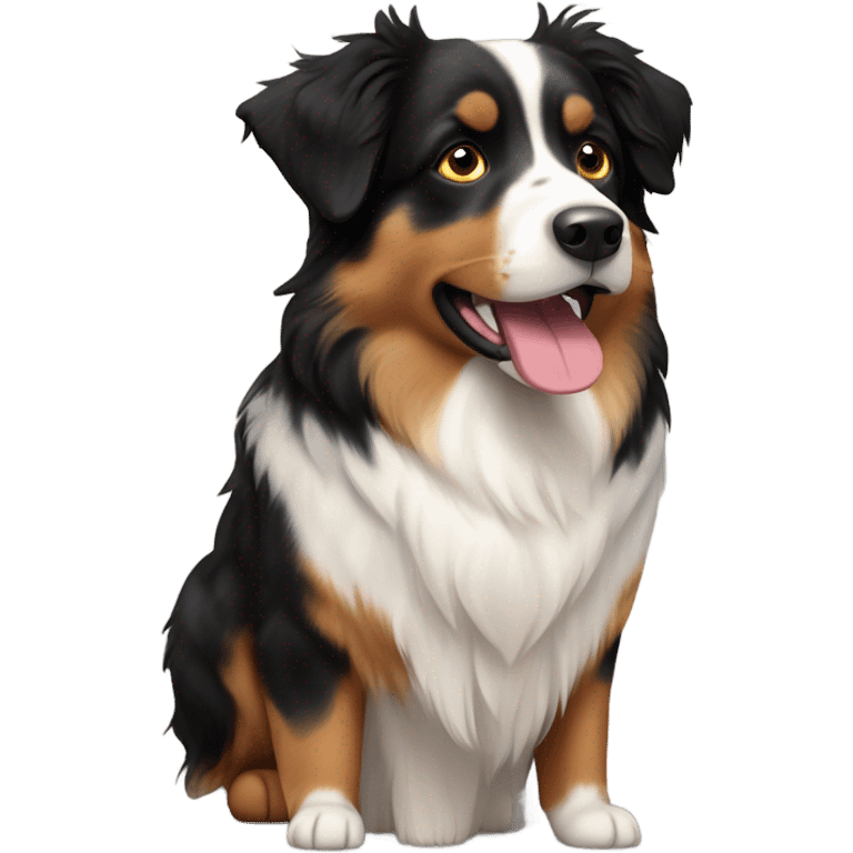 Australian shepherd tricolour emoji