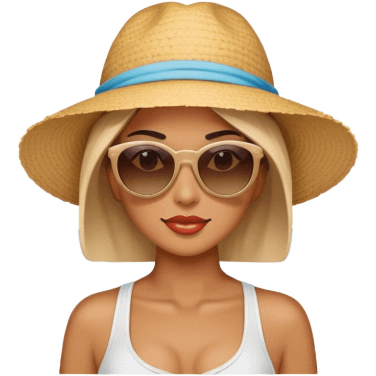 woman at beach  emoji