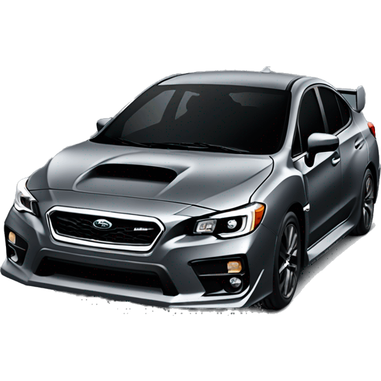 Dark grey Subaru wrx emoji