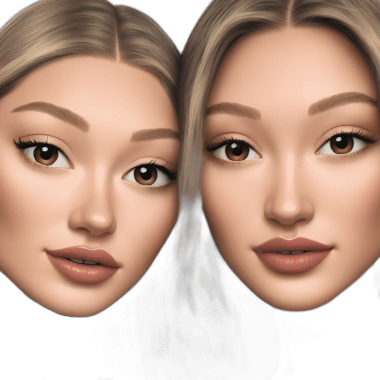 Gigi hadid and Bella hadid emoji