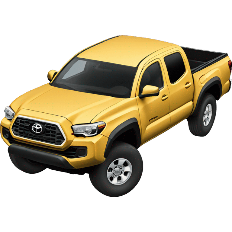 Toyota Tacoma with topper emoji