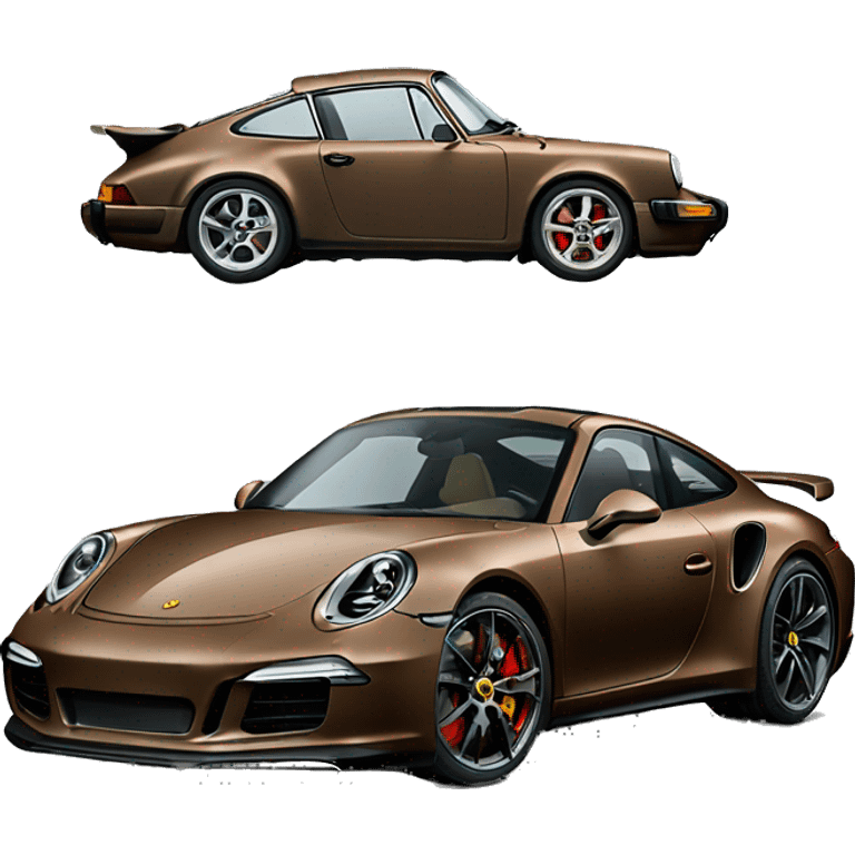 Brown porche 911gts emoji