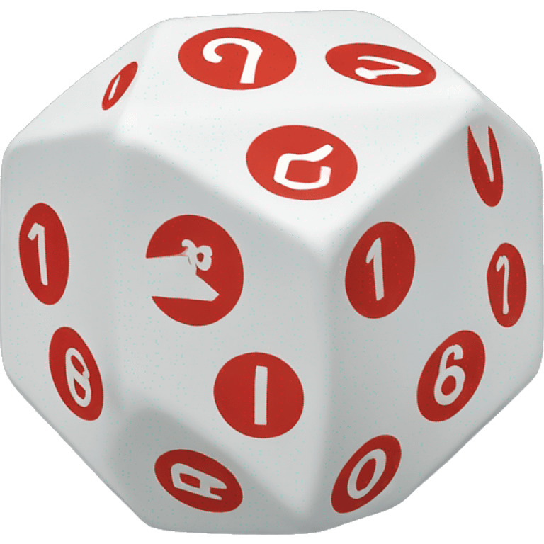 12-sided die emoji