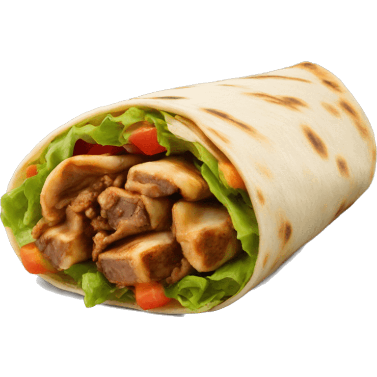 Shawarma wrap  emoji