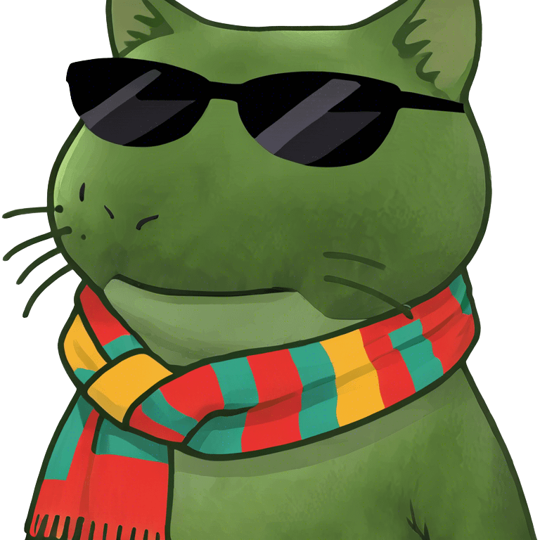 Cat with sunglasses emoji