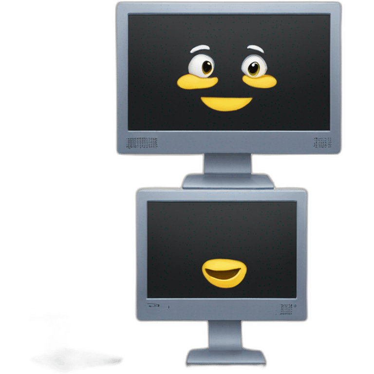 Triple monitor pc emoji