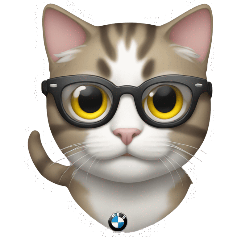 Cat in BMW emoji