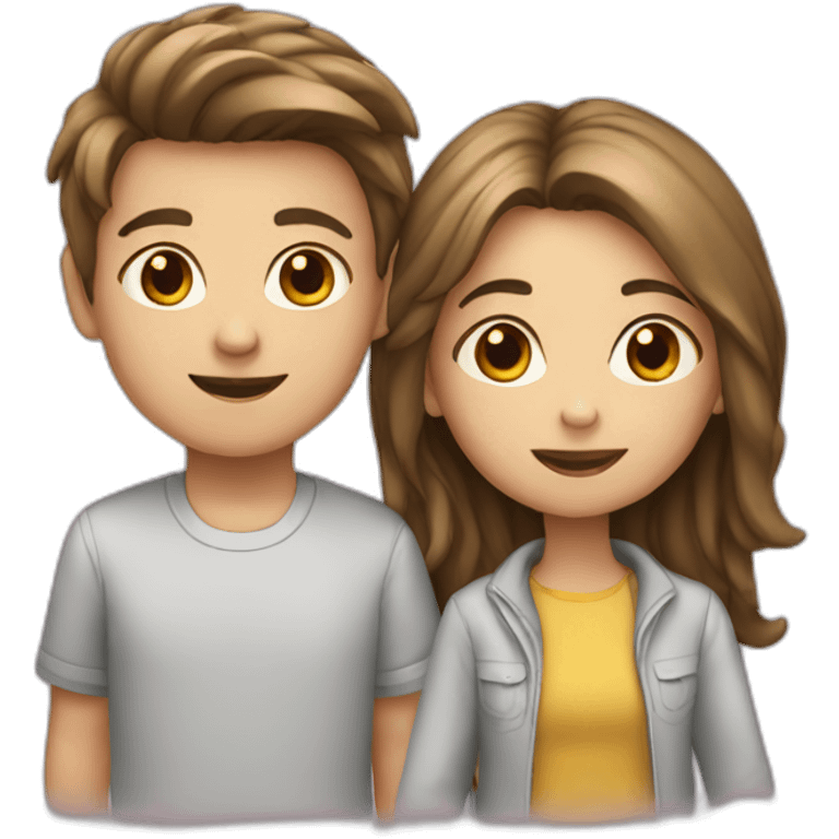 boy and girl emoji