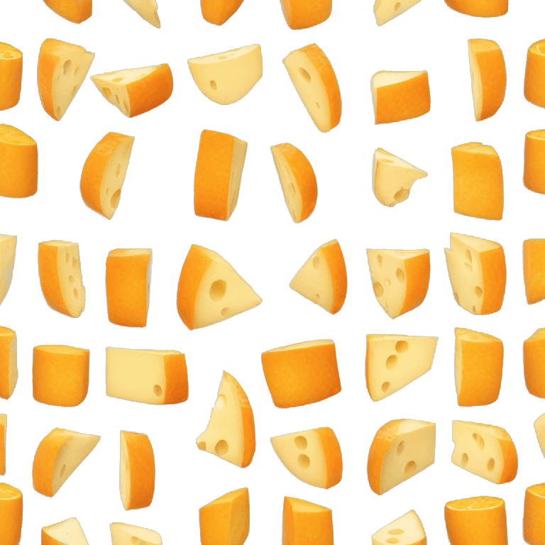 thin slices of orange smooth cheese emoji