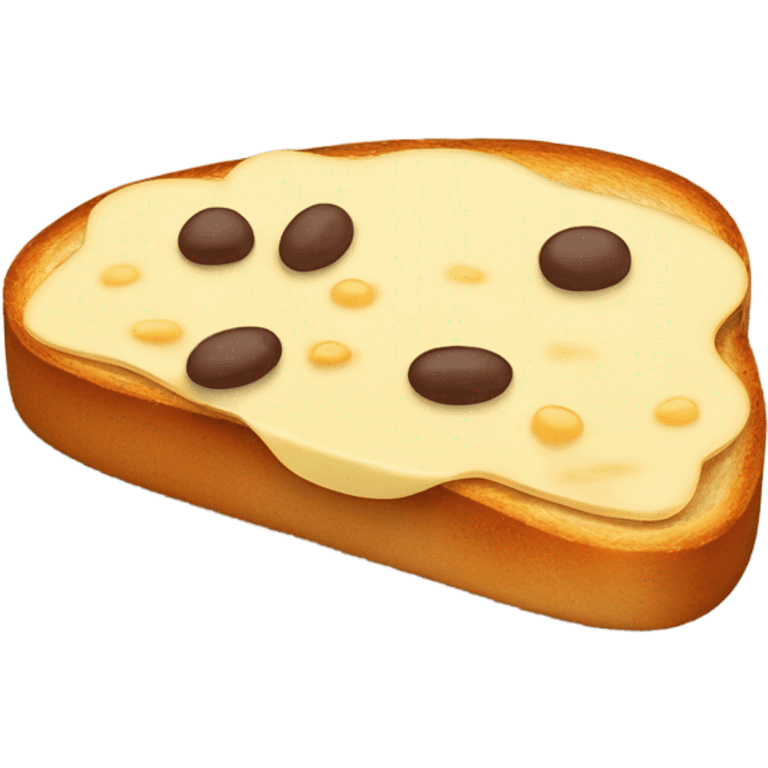 Beans + cheese on toast emoji