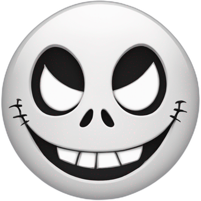 Jack Skellington smile emoji