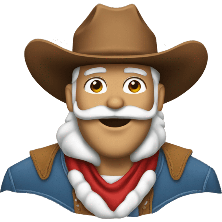 Cowboy santa  emoji