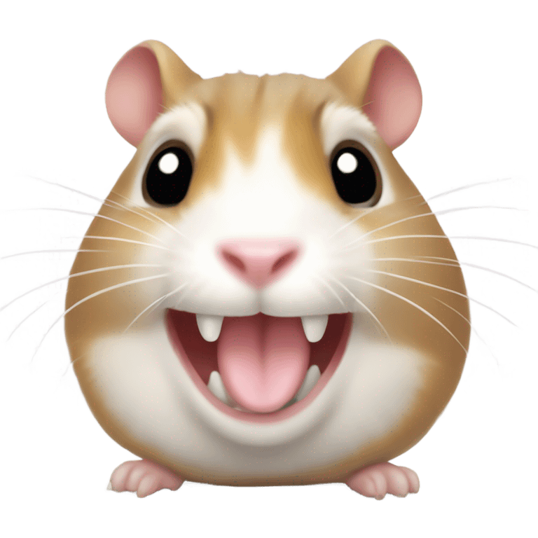 a hamster smiling emoji