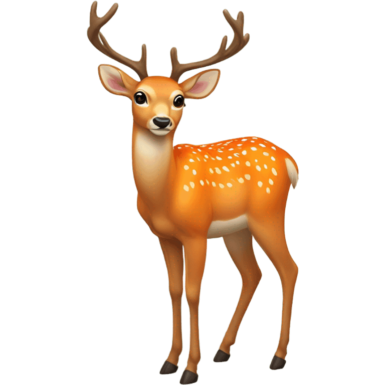 orange deer emoji